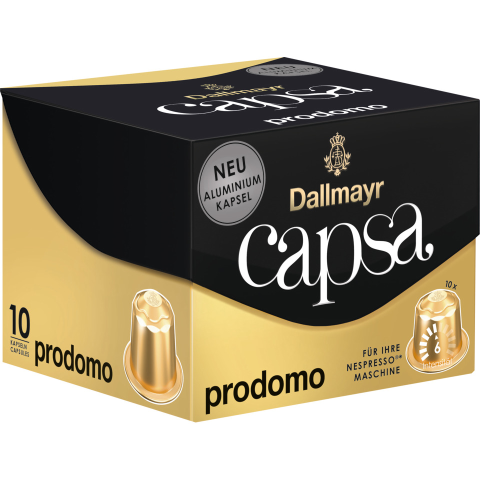 Kaffeekapseln Capsa Lungo prodomo - 10 Kapseln à 5,6 g, Nespresso