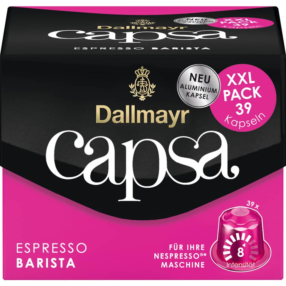 Kaffeekapseln Capsa Espresso Barista - 39 Kapseln à 5,6 g, Nespresso