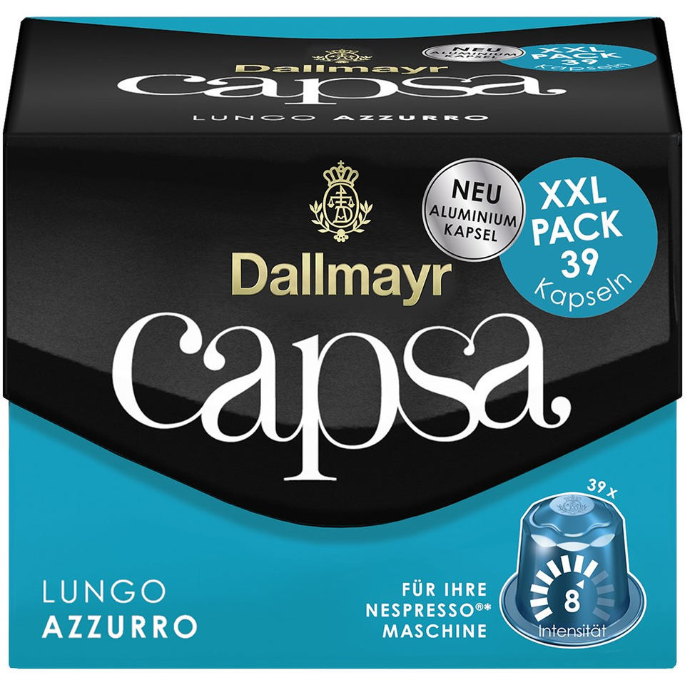 Kaffeekapseln Capsa Lungo Azzuro - 39 Kapseln à 5,6 g, Nespresso