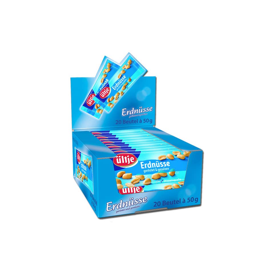 Erdnüsse geröstet 20 Pack x 50 g