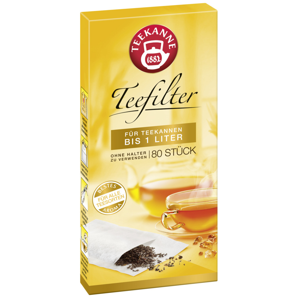 Teefilter bis 1 Liter, 80 Stück