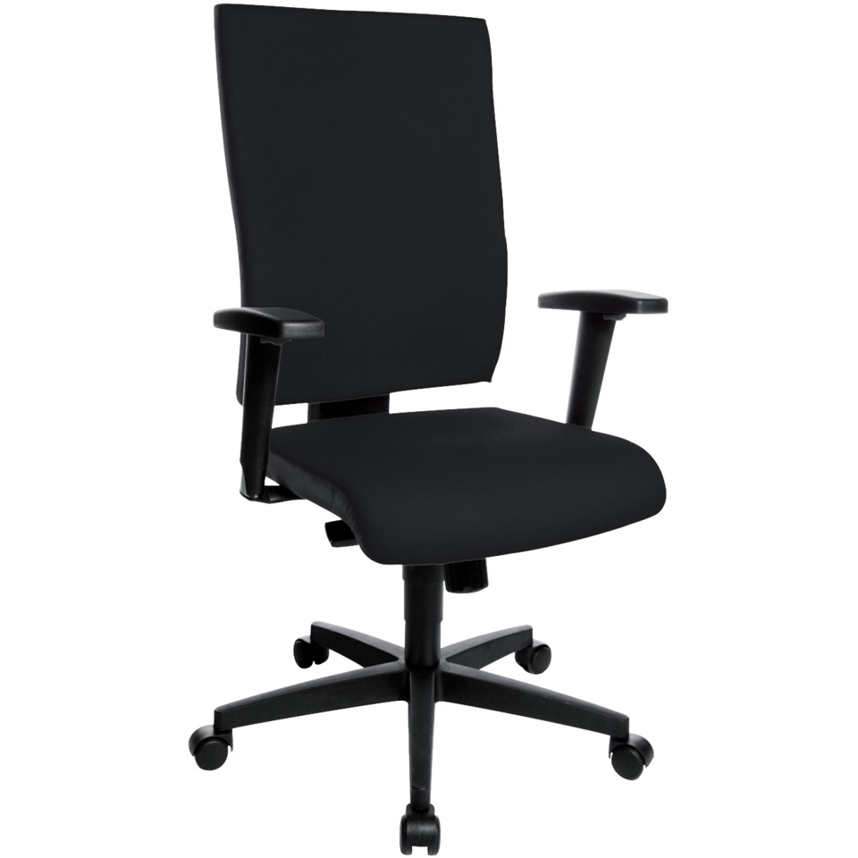 Drehstuhl Lightstar 20, ohne Armlehnen, weiche Rollen, schwarz