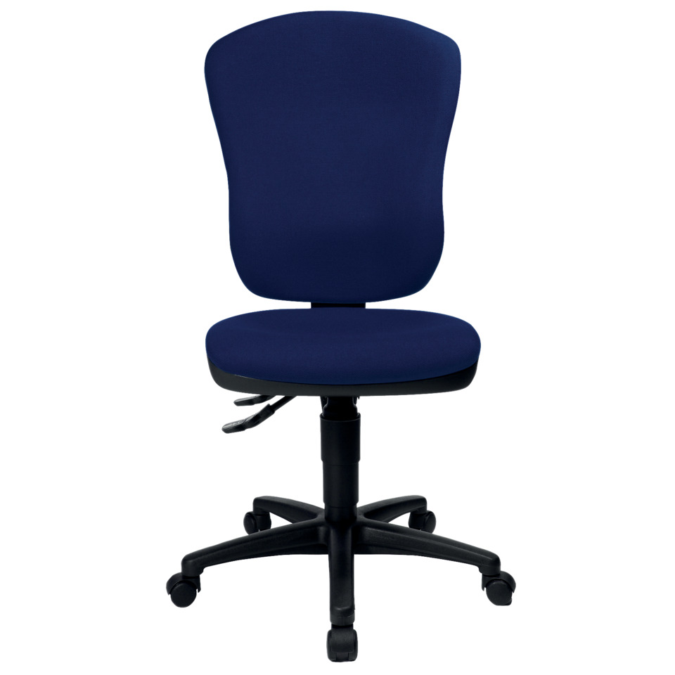 Bürodrehstuhl Point 80 ohne Armlehnen royalblau