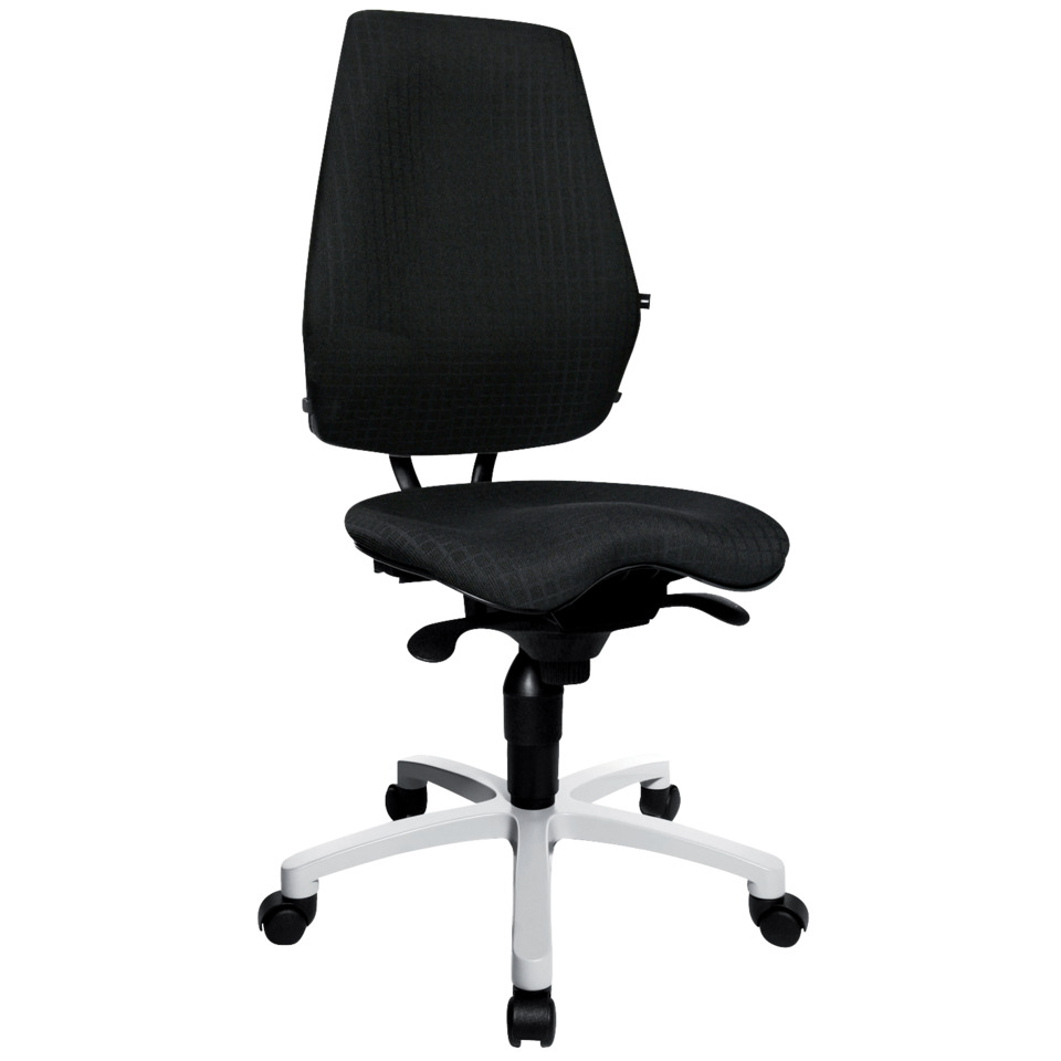 Bürodrehstuhl ALUSTAR Basic ohne Armlehnen schwarz