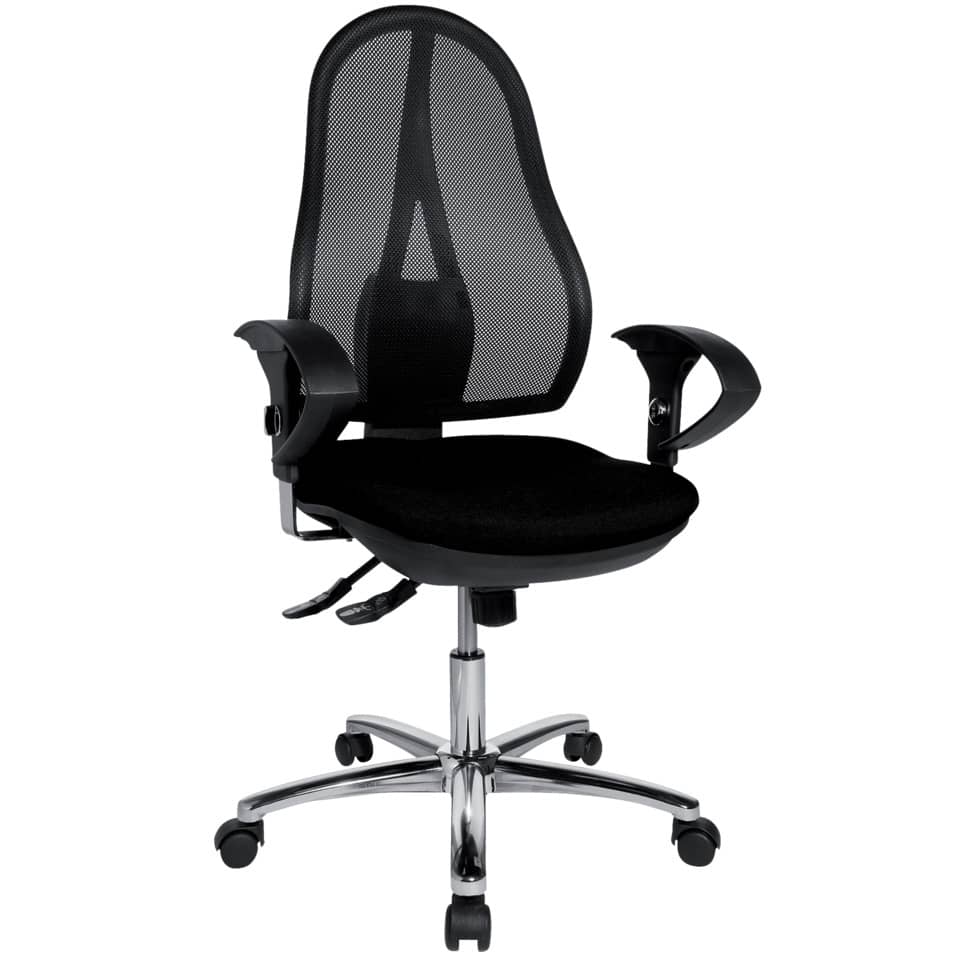 Bürodrehstuhl Open Point SY Deluxe - schwarz, mit Armlehnen