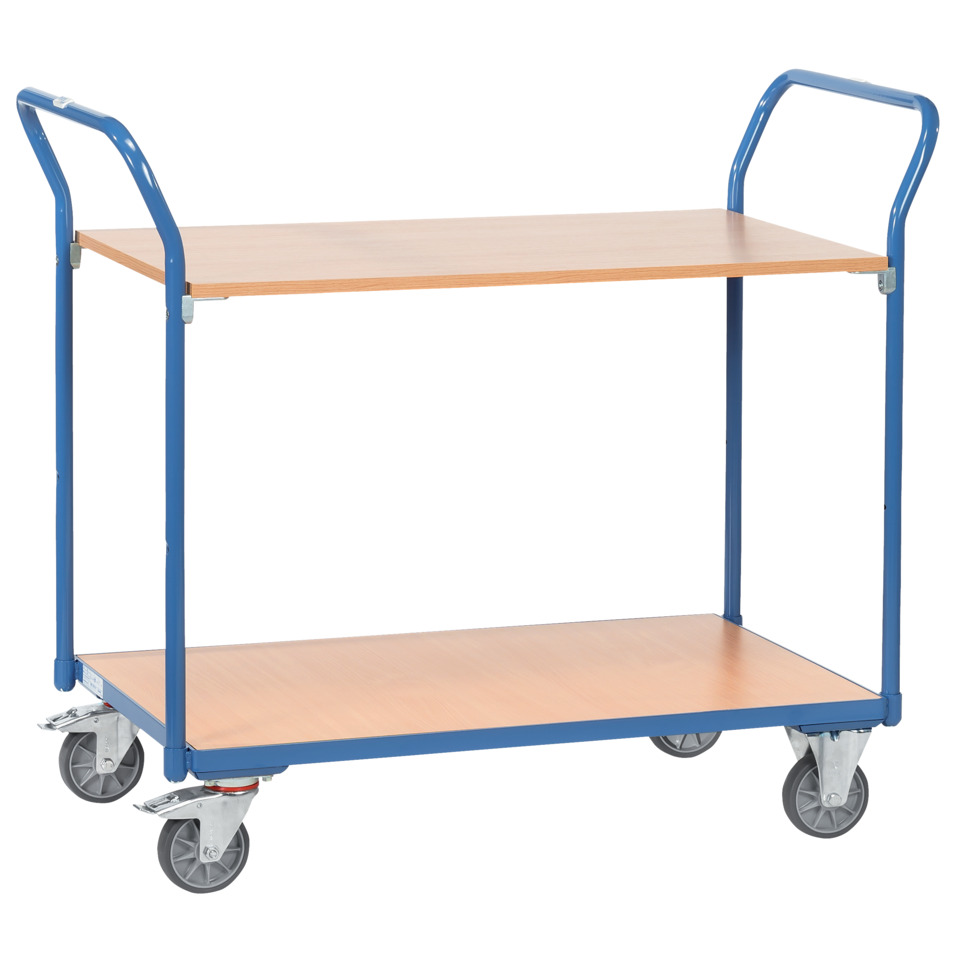 Tisch-/Transportwagen - 2 Etagen, 1000 x 600 mm, max. 200 kg