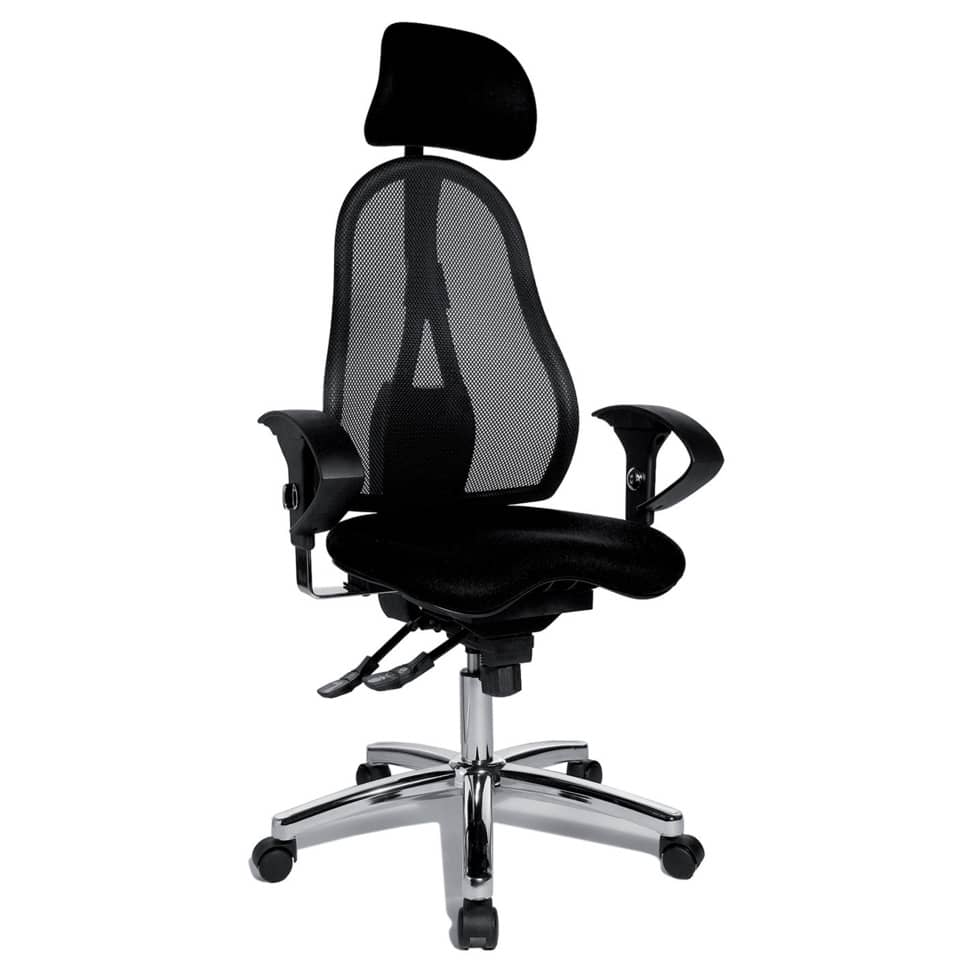 Drehstuhl Sitness 45 - schwarz, mit Armlehnen