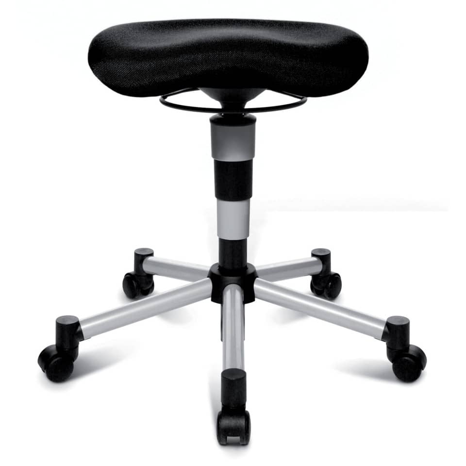 Drehhocker Body Balance 20 - mit Rollen, schwarz