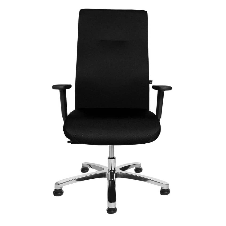 Bürodrehstuhl Big Star 20 - schwarz, Armlehnen, Fußgleiter
