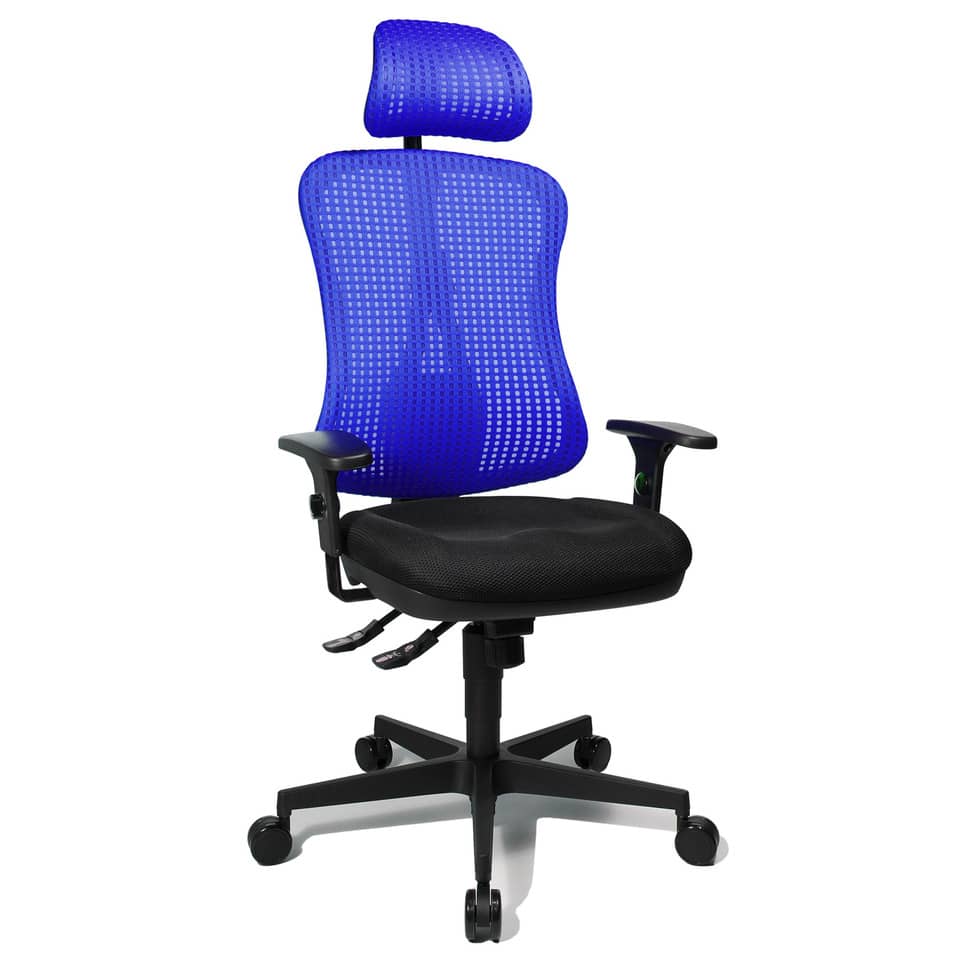 Drehstuhl Headpoint SY - blau, mit Armlehnen