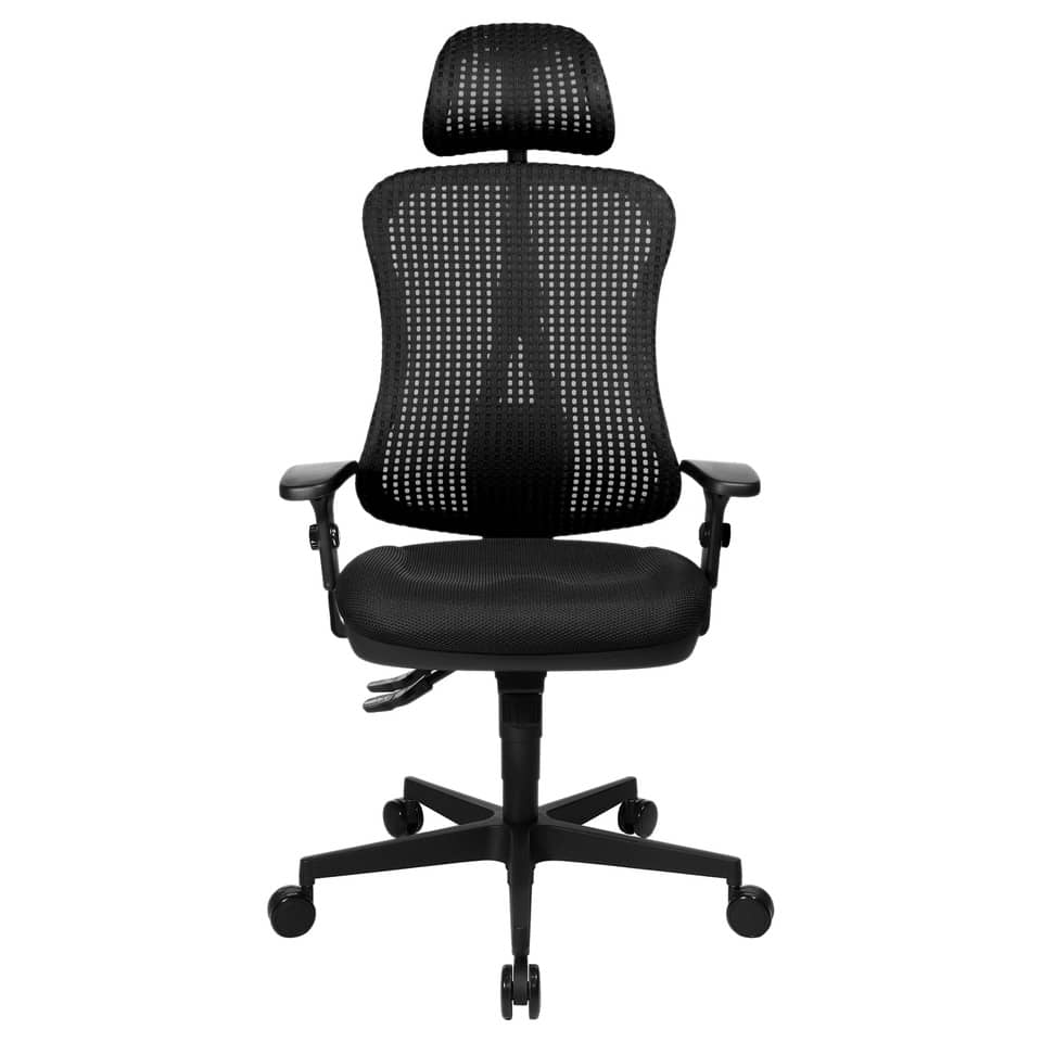 Drehstuhl Headpoint SY - schwarz, mit Armlehnen