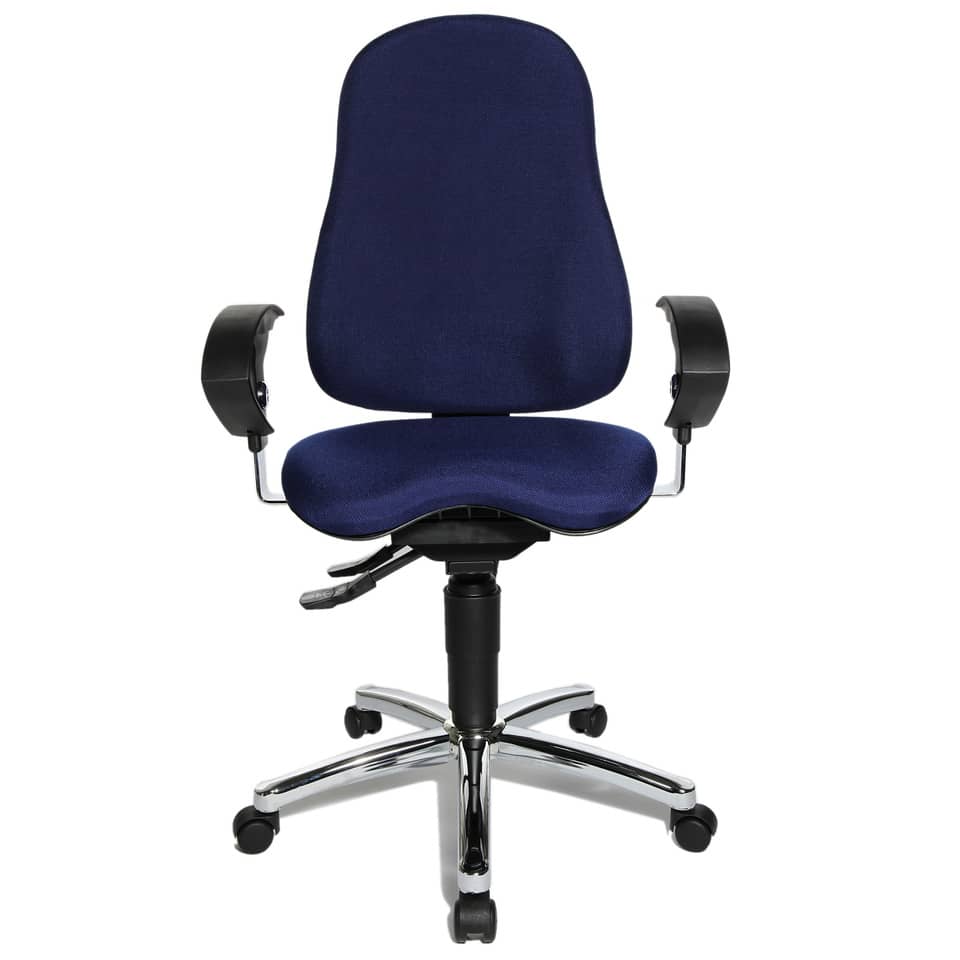 Drehstuhl Sitness 10 - blau, Universalrollen