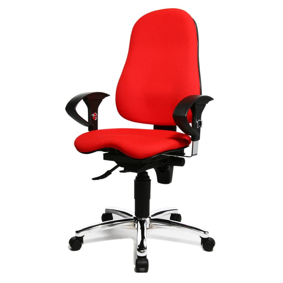 Drehstuhl Sitness 10 - rot, Universalrollen