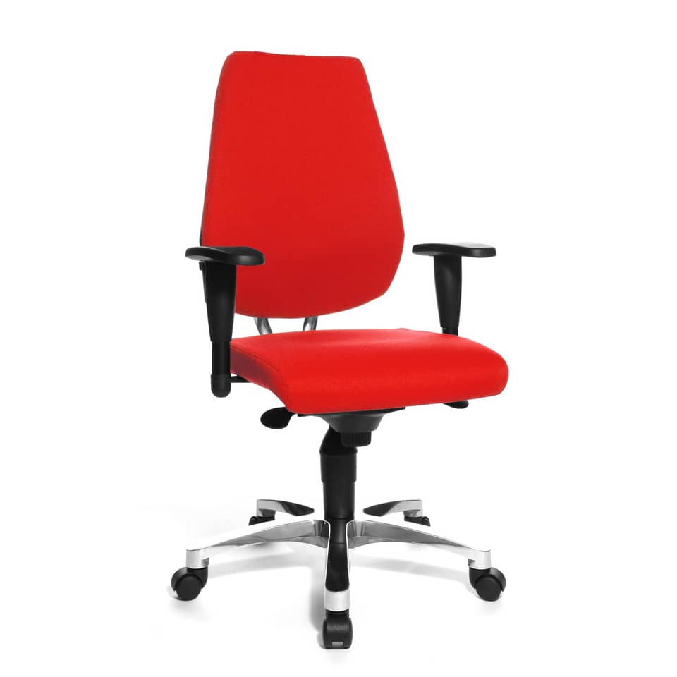 Drehstuhl Sitness 30 - rot, Universalrollen