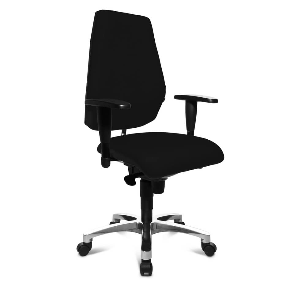 Drehstuhl Sitness 30 - schwarz, Universalrollen