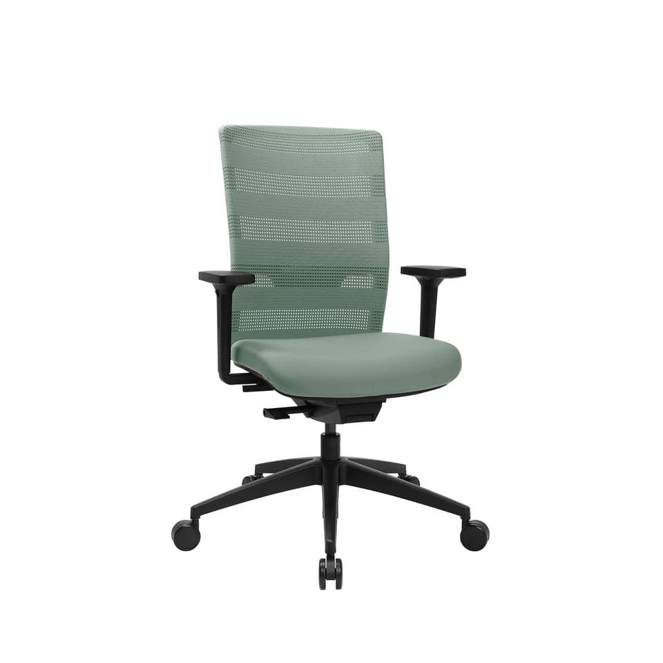 Drehstuhl Sitness Airwork - mint, Armlehnen, Universalrollen