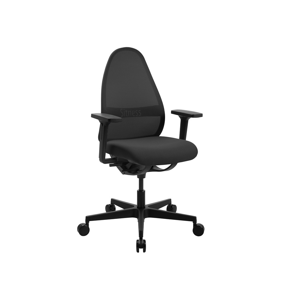 Drehstuhl Soft SITNESS ART mit Armlehnen, schwarz