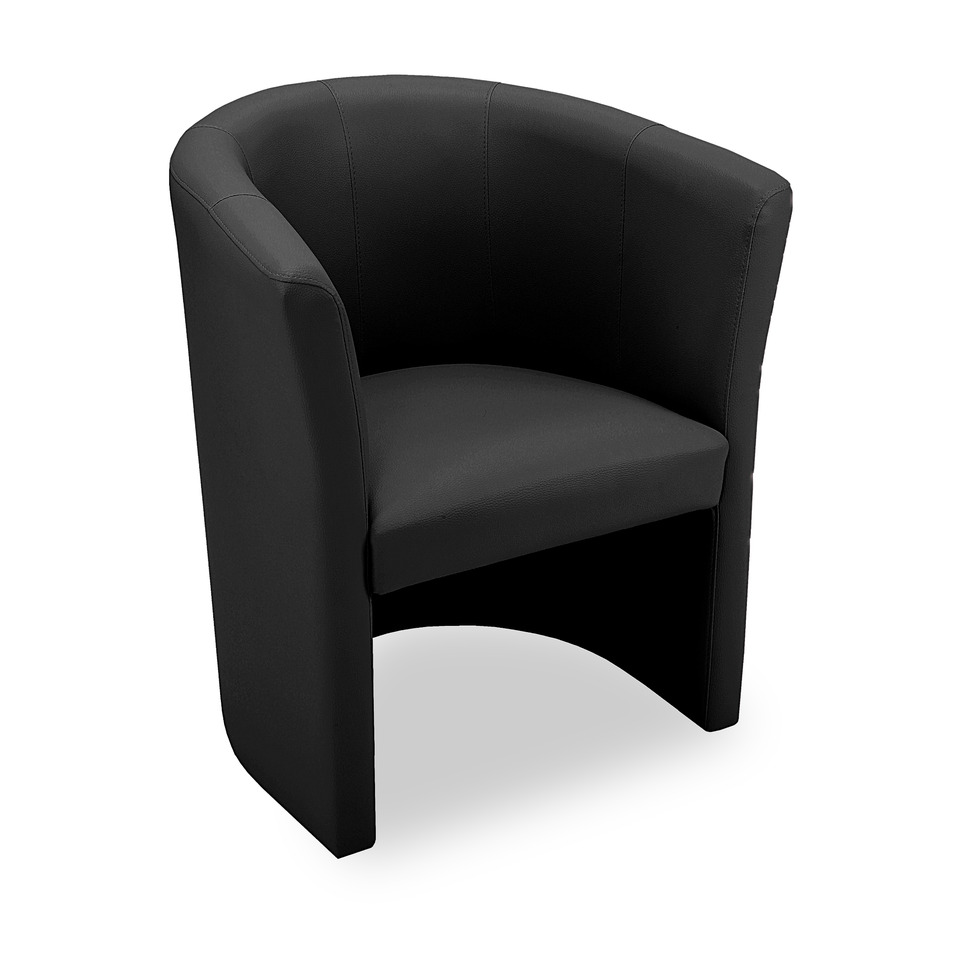 Clubsessel SP01 1er, Leder, schwarz