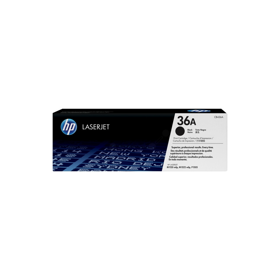 Original HP Tonerkartusche schwarz (CB436A,36A,36ABK,36ABLACK,NO36A,NO36ABK,NO36ABLACK)