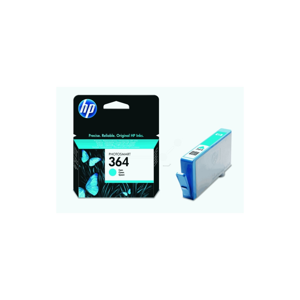 Original HP Tintenpatrone cyan (CB318EE,CB318EE#ABB,CB318EE#ABE,CB318EE#BA1,CB318EE#BA3,CN681E,364,364C,364CYAN,NO364,NO364C,NO364CYAN)
