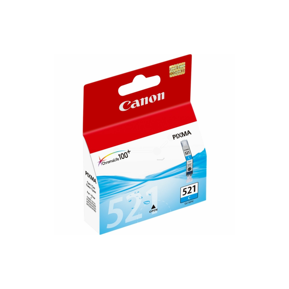 Original Canon Tintenpatrone cyan (2934B001,2934B001AA,CLI-521C)