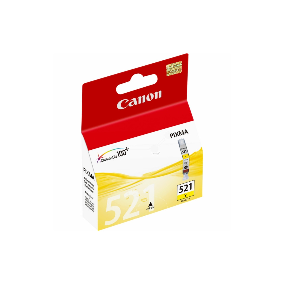 Original Canon Tintenpatrone gelb (2936B001,2936B001AA,CLI-521Y)