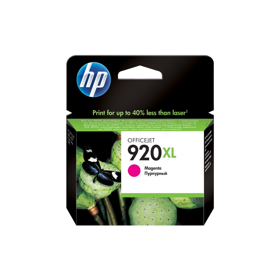Original HP Tintenpatrone magenta High-Capacity (CD973AE,CD973AE#BGX,CD973AE#BGY,920XL,920XLM,920XLMAGENTA,NO920XL,NO920XLM,NO920XLMAGENTA)