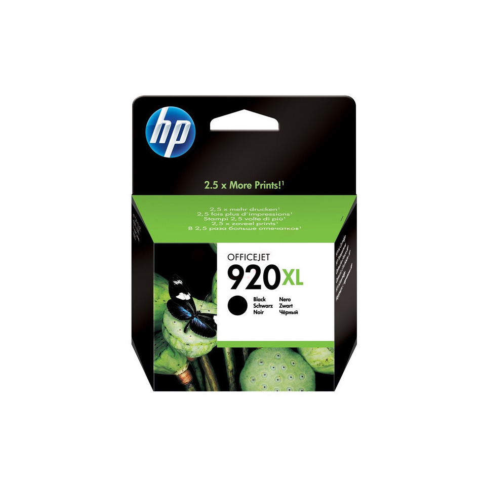 Original HP Tintenpatrone schwarz High-Capacity (CD975AE,CD975AE#BGX,CD975AE#BGY,920XL,920XLBK,920XLBLACK,NO920XL,NO920XLBK,NO920XLBLACK)