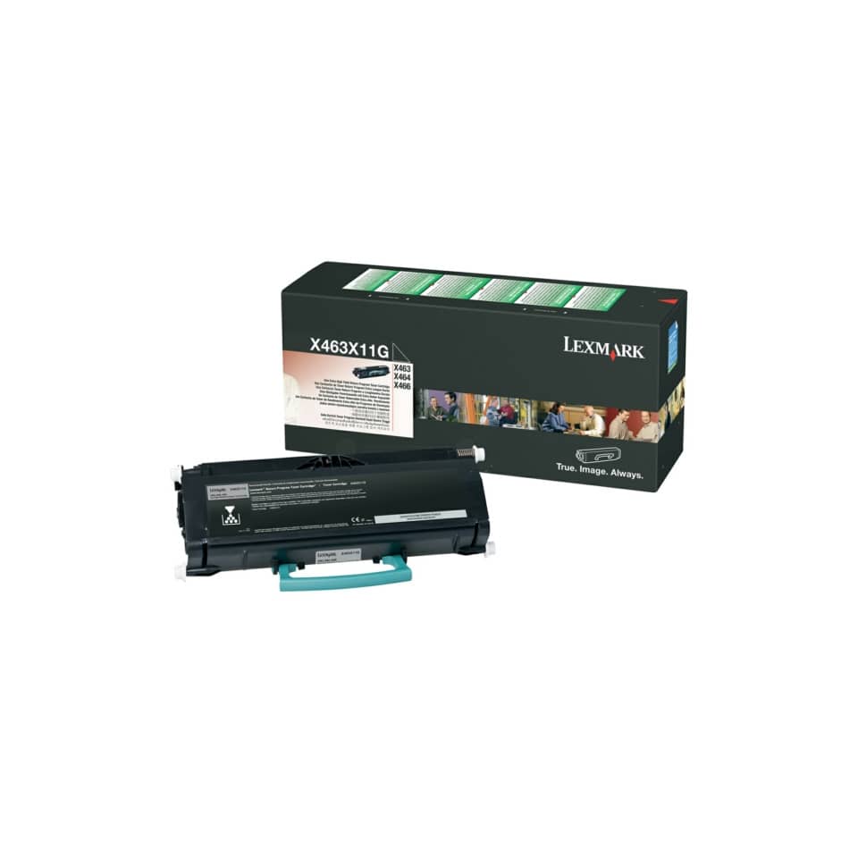Original Lexmark Toner-Kit extra High-Capacity return program (00X463X11G,0X463X11G,X463X11G)