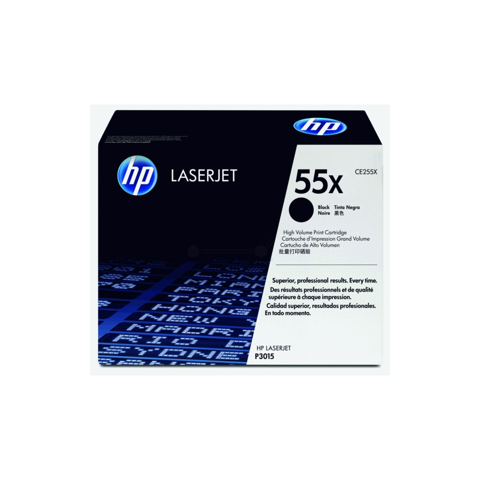 Original HP Tonerkartusche schwarz High-Capacity (CE255X,55X,55XBK,55XBLACK,NO55X,NO55XBK,NO55XBLACK)