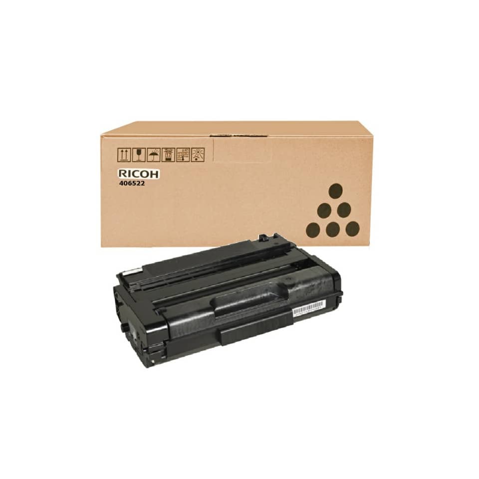 Original Ricoh Tonerkartusche schwarz (406465,406522,407648,RHSP3400HE,SP3400HE)