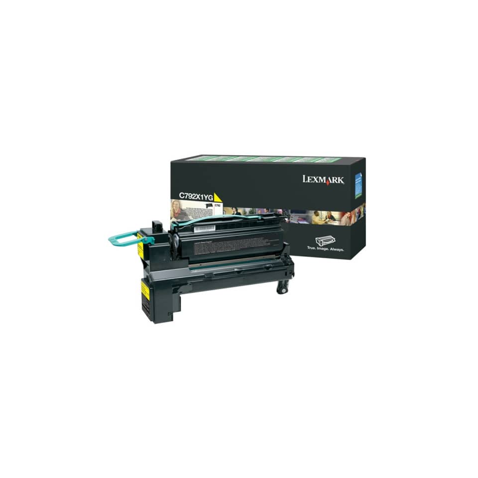 Original Lexmark Tonerkartusche gelb extra High-Capacity return program (00C792X1YG,0C792X1YG,C792X1YG)