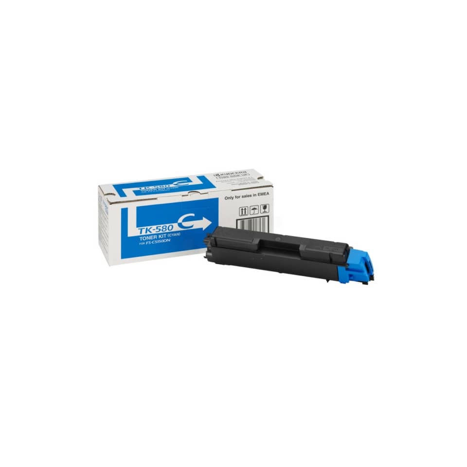 Original Kyocera Toner cyan (02KTCNL0,0T2KTCNL,1T02KTCNL0,2KTCNL0,T2KTCNL,TK-580C)
