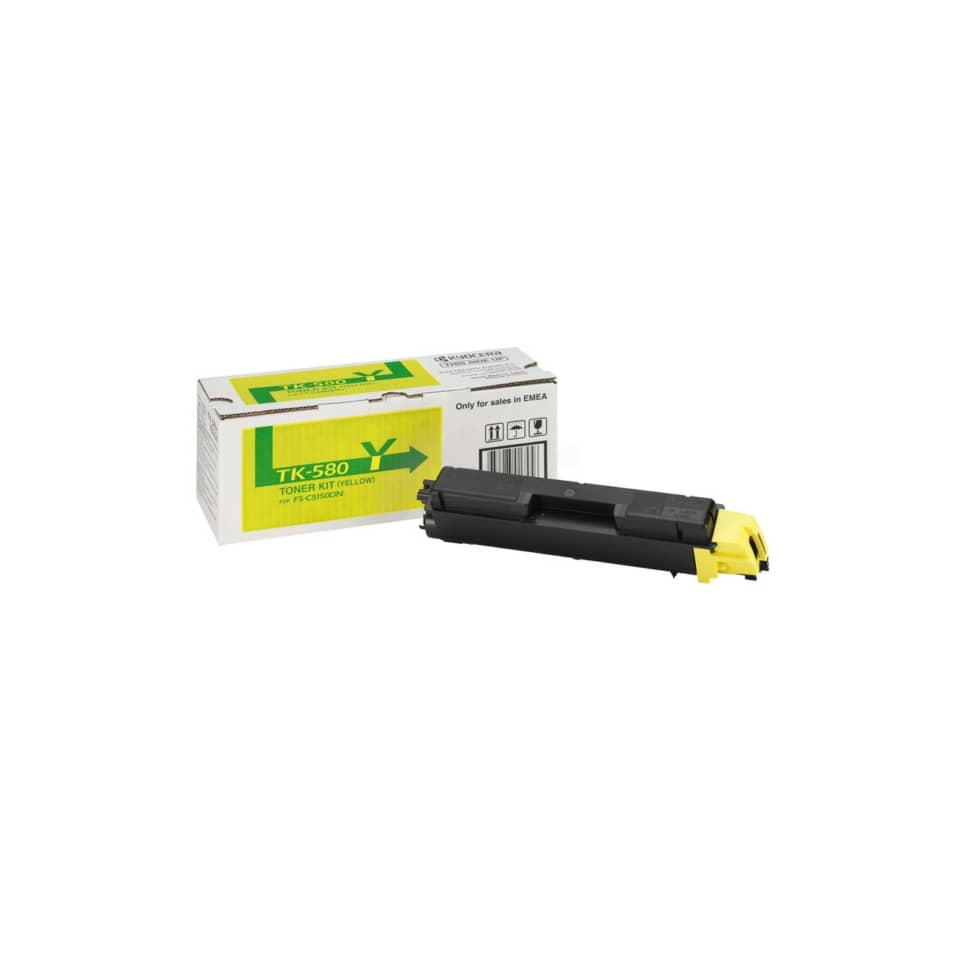 Original Kyocera Toner gelb (02KTANL0,0T2KTANL,1T02KTANL0,2KTANL0,T2KTANL,TK-580Y)