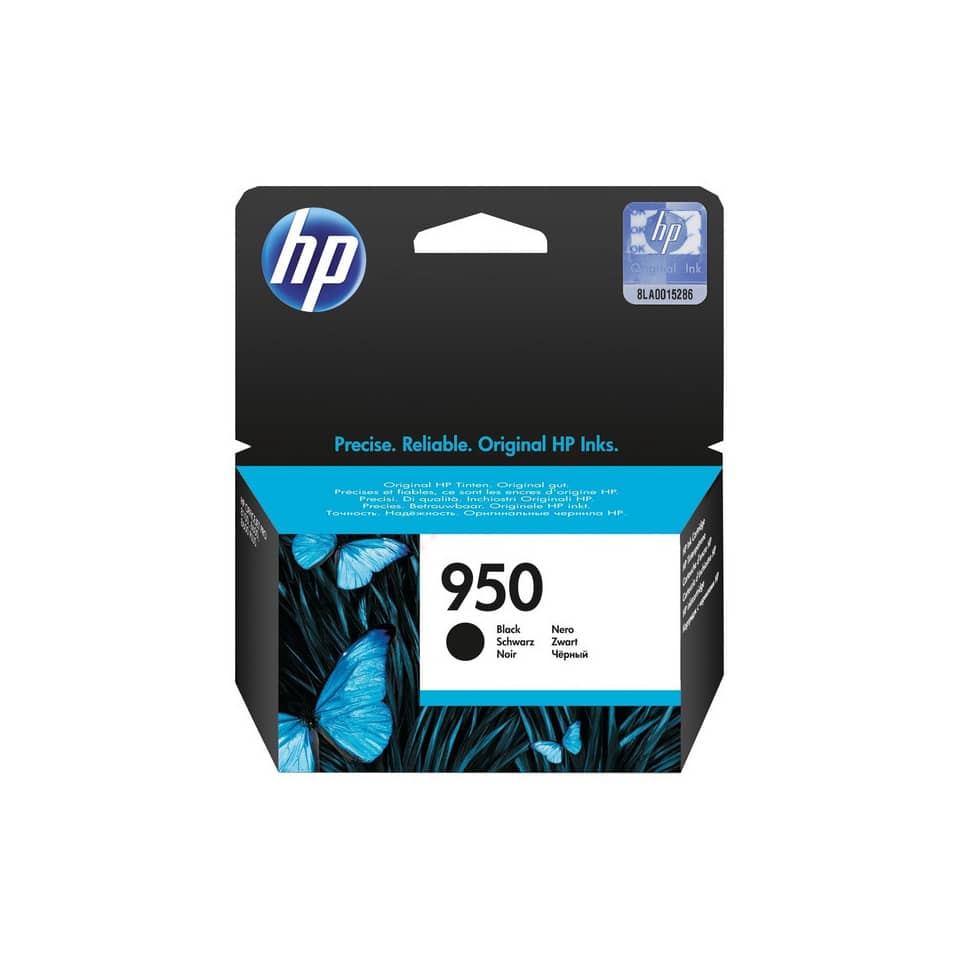 Original HP Tintenpatrone schwarz (CN049AE,CN049AE#ACU,CN049AE#BGX,CN049AE#BGY,950,950BK,950BLACK,NO950,NO950BK,NO950BLACK)