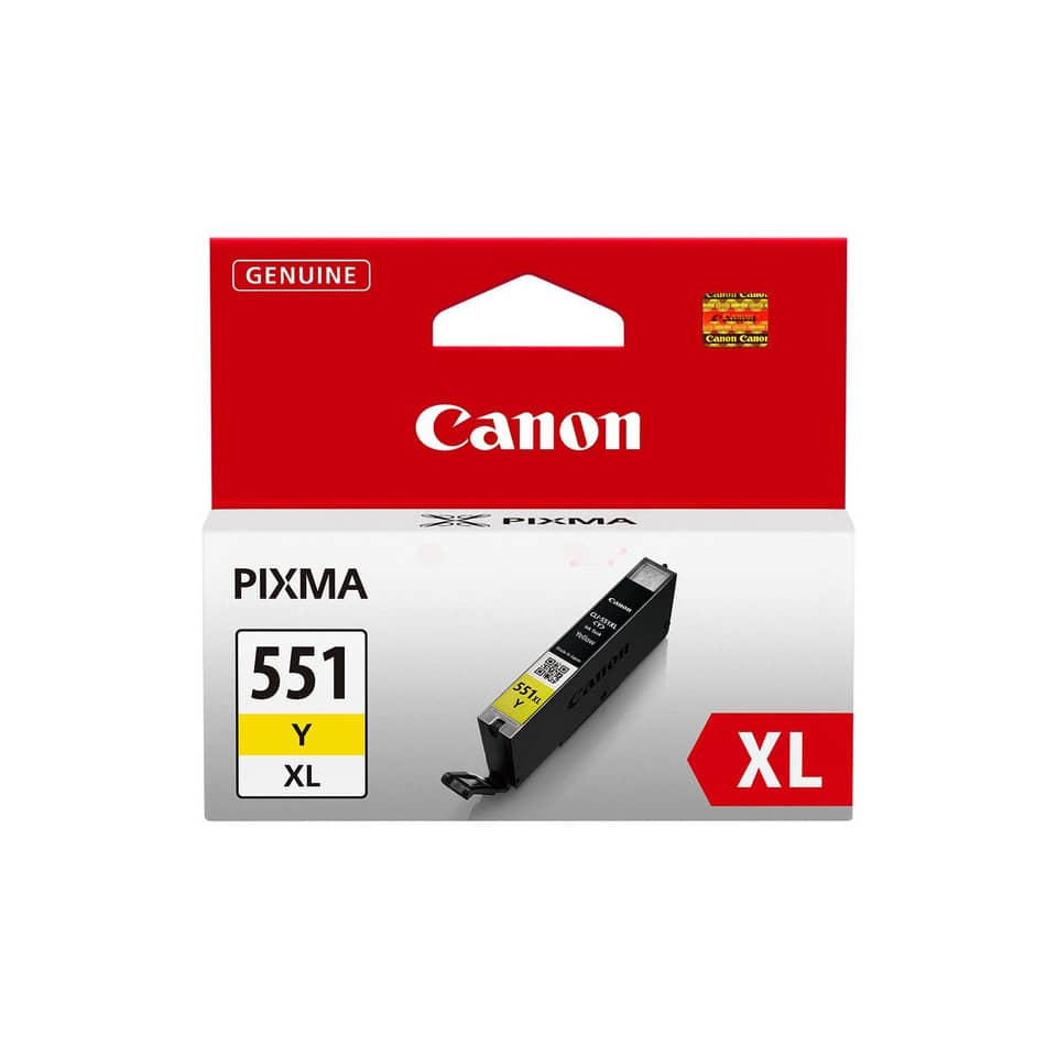 Original Canon Tintenpatrone gelb High-Capacity (6446B001,6446B001AA,CLI-551YXL)