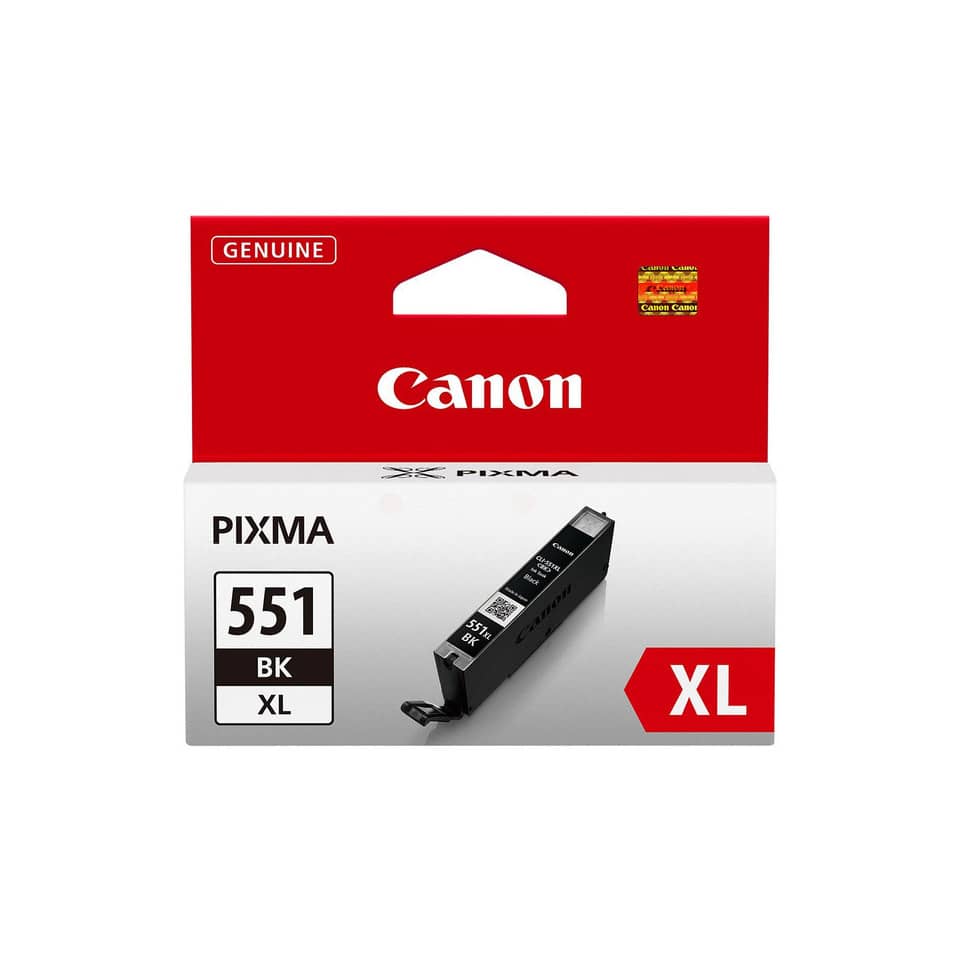 Original Canon Tintenpatrone schwarz High-Capacity (6443B001,6443B001AA,CLI-551BKXL)