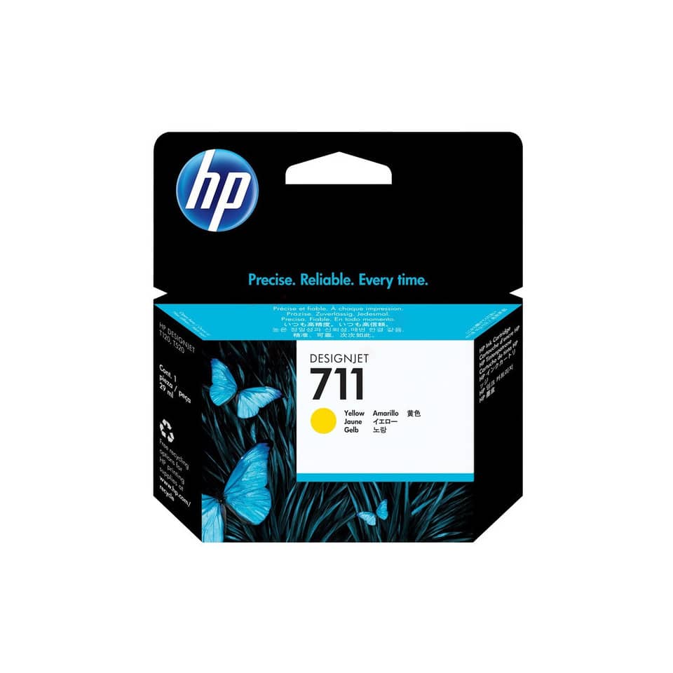 Original HP Tintenpatrone gelb (CZ132A,711,711Y,711YELLOW,NO711,NO711Y,NO711YELLOW)