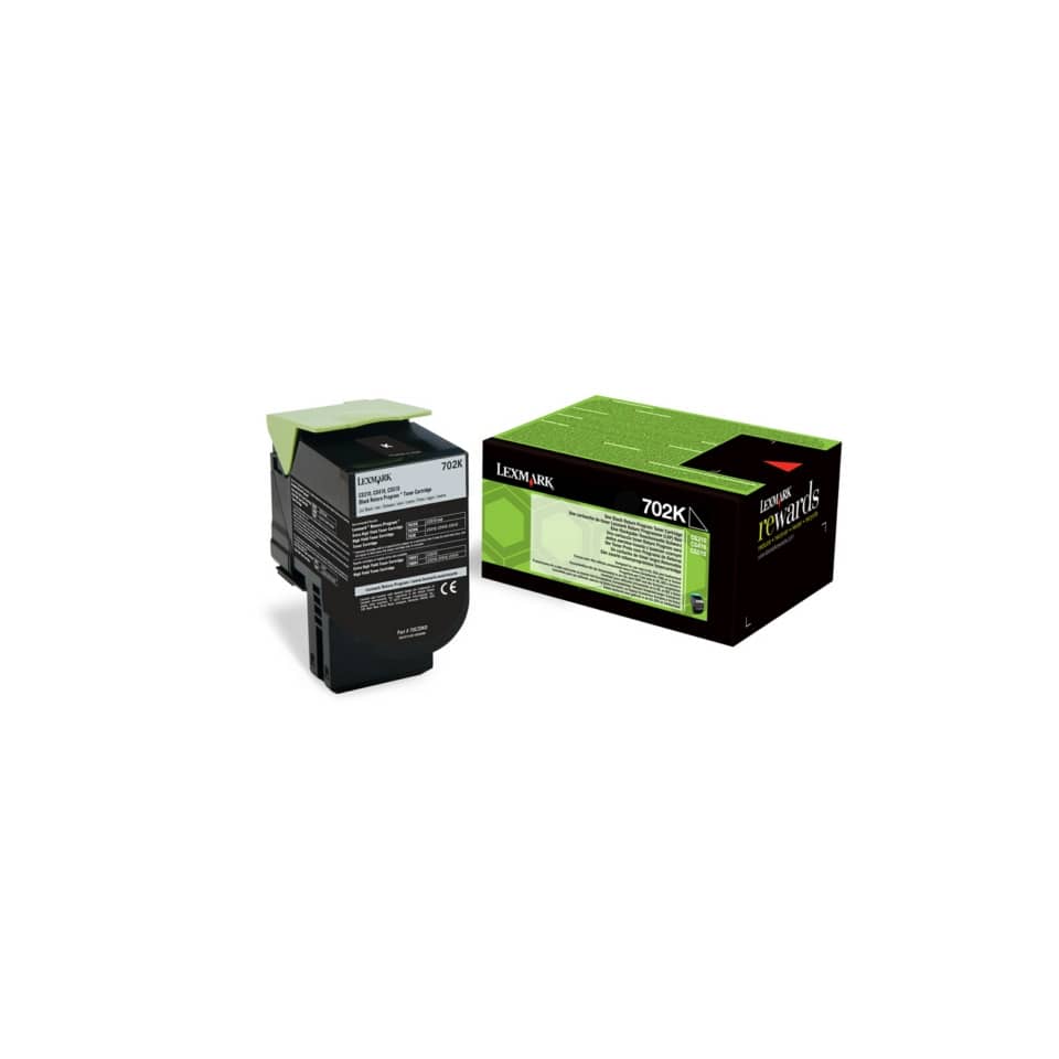 Original Lexmark Toner-Kit schwarz return program (0070C20K0,070C20K0,70C20K0,702K,NO702K)