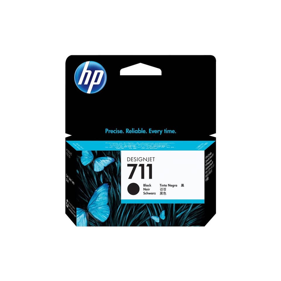 Original HP Tintenpatrone schwarz (CZ129A,711,711BK,711BLACK,NO711,NO711BK,NO711BLACK)