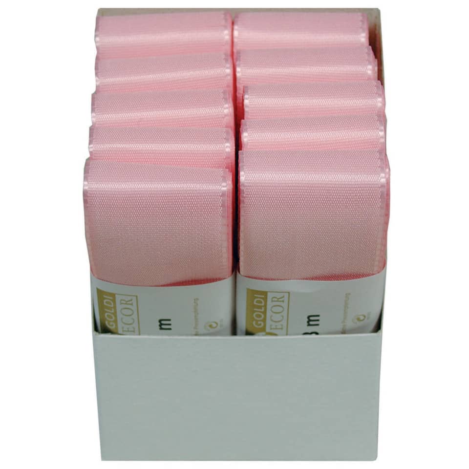 Basic Taftband - 40 mm x 3 m, rosa