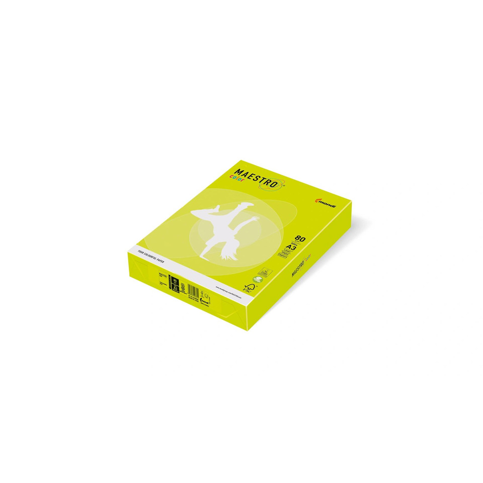 Kopierpapier MAESTRO® Color Neon, A4, 80g/m², 500 Blatt,  neongrün