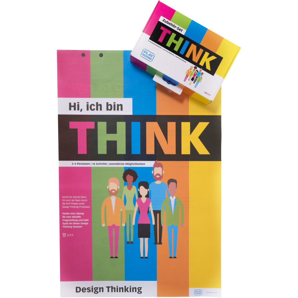 Flipchartblock THINK FLIP StarterSet, 4-farbig