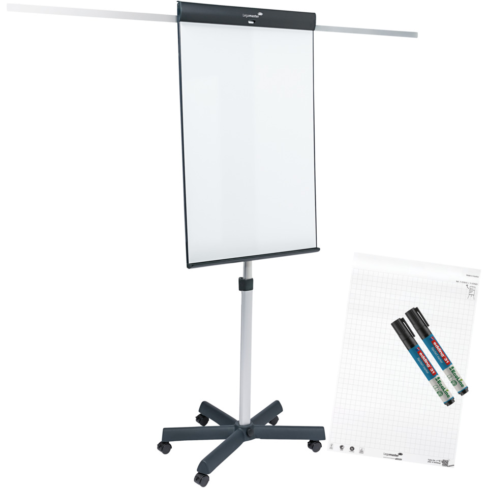Flipchart SKETCH PRO star base - Sternfuß mit Rollen, 68 x 105 cm, Seitenarme