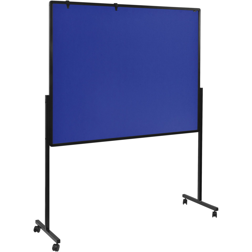 Moderationstafel PREMIUM mobiles Multiboard XL - 120 x 150 cm, marineblau Pinnwand