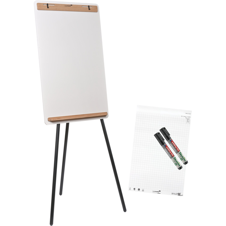 Flipchart Sketch Infinite, 110 x 69 cm, höhenverstellbar, Stahl, weiß