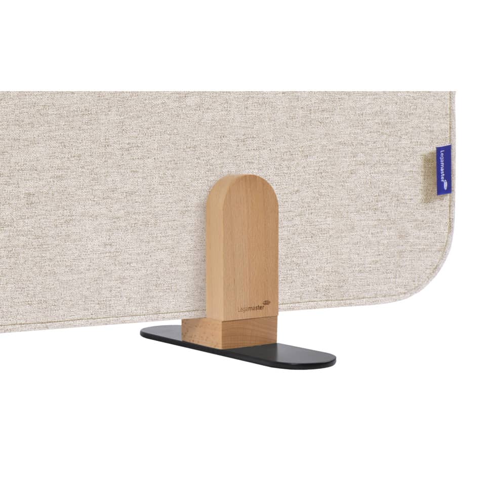 ELEMENTS Tischtrennwand akustik Pinboard - 60 x 120 cm, beige, Halterungen