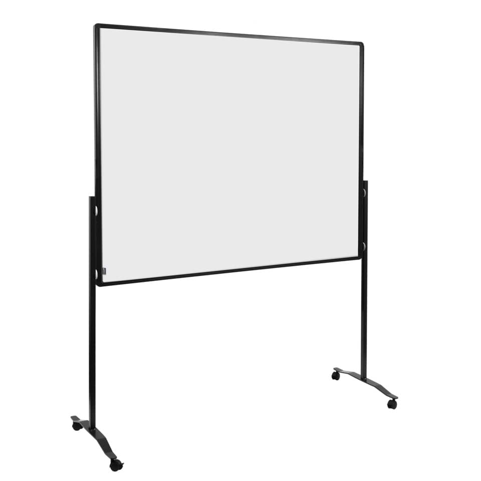 Moderationswand PREMIUM+ mobil - 120 x 150 cm, emailliert