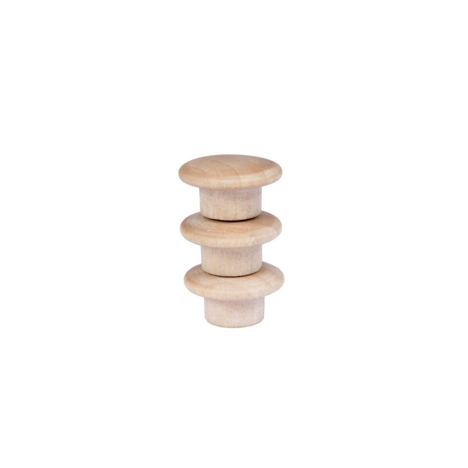 WOODEN Magnet 25mm 5 Stück